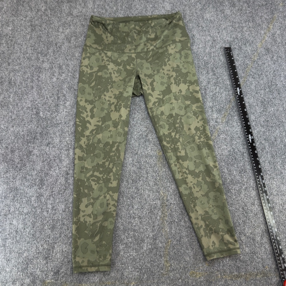 prAna Floral Camo High Rise Athletic Leggings Green Size L
